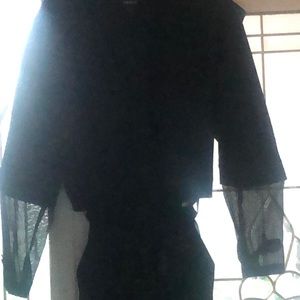 Designer Chiffon Coat /Detachable Bottom